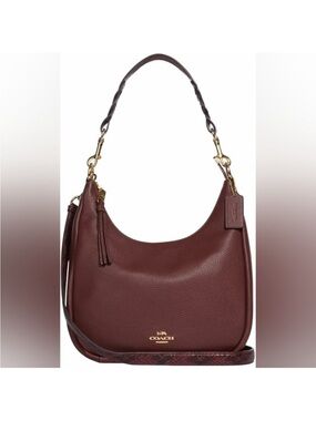 Coach Jules Hobo Bag Pebbled Leather Crossbody